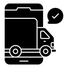 Perfect design icon of mobile cargo