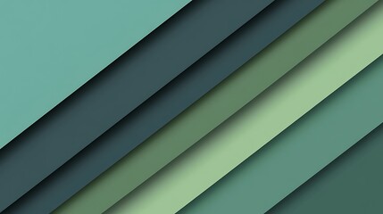 Obraz premium Abstract Diagonal Lines of Green Shades