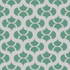 Seamless pattern with abstract round geometric shapes