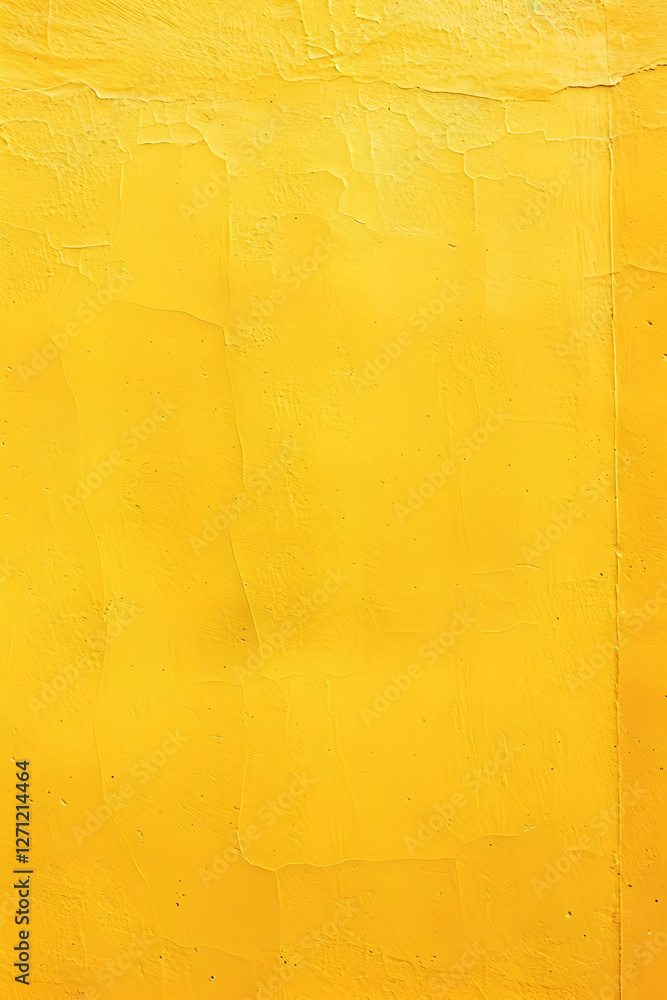 Poster bright yellow textured wall background with subtle variations, ideal for design and art projects