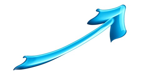 3d blue arrows