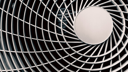 gray lattice with circle close up