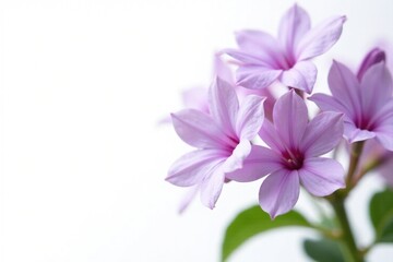 Delicate purple flowers of Petrea volubilis on a white background, plant, floral