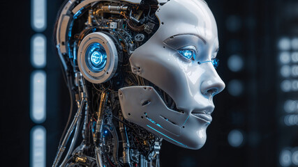 Fototapeta premium A futuristic representation of artificial intelligence