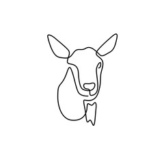 one line goat