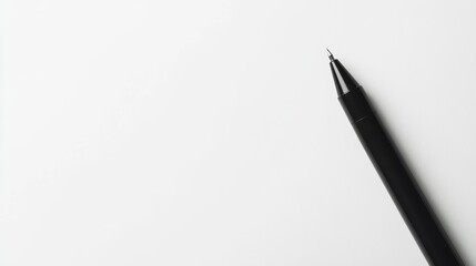 Elegant Calligraphy Marker on Crisp White Background with Ample Copy Space