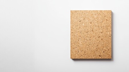 Chipboard Panel Mockup on Minimalist White Background