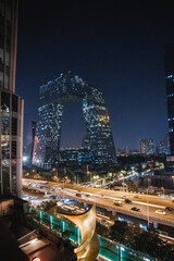 Fototapeta premium downtown Beijing at night