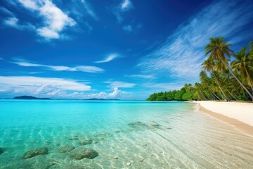 Fototapeta premium Island beach landscape outdoors.