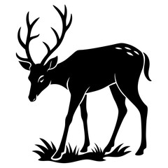 deer silhouette vector