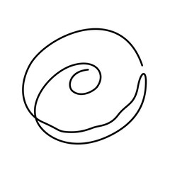 one line donut