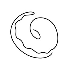 line art donut