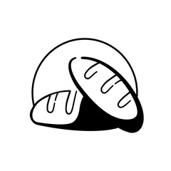 bakery bread silhouette