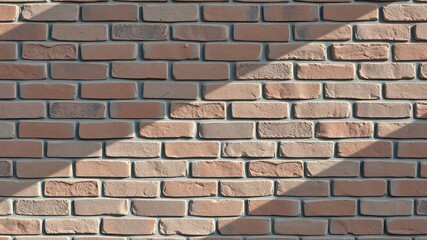 Obraz premium Brick wall background, Brick texture wallpaper, Vintage Brick Wall Texture with Spotlight Effect