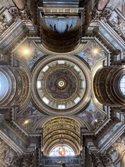 interior of st vitus cathedral in Rome