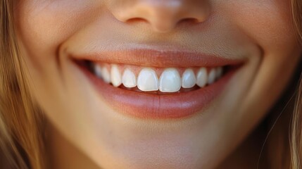 Expressions, close-up of a smiling face with natural lighting, vibrant background