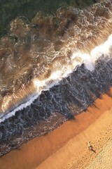 waves on the beach