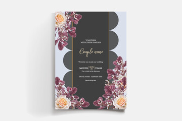 BRIDAL SHOWER FLORAL INVITATION TEMPLATE
