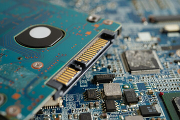 Repairing and upgrade circuit mainboard of notebook, electronic, computer hardware and technology.