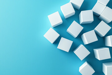 White Tech Cube Pattern/ホワイトテックキューブパターン