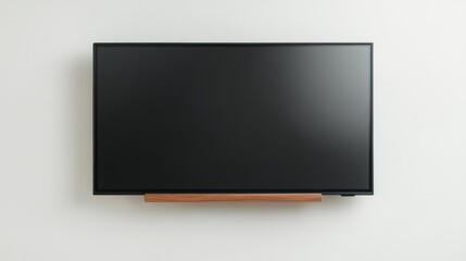 Privacy Screen Monitor Mockup with Minimalist Design on White Background