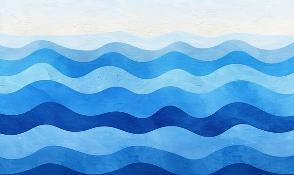 A blue ocean wave with a white background