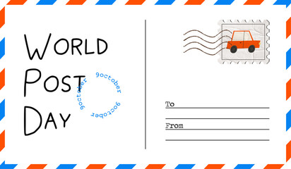 Background for World Post day. 