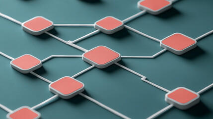 Dynamic network flow visualization studio graphic design digital art top-down view connectivity concepts