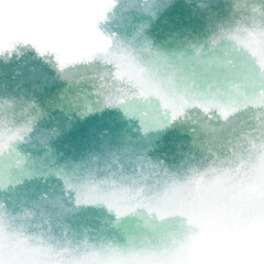 雲や森のような和風の素材