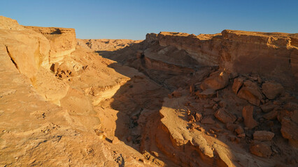 Lo spettacolare Canyon di Djebel Sidi Bouhlel dove sono state girate alcune scene di Guerre Stellari, nella provincia di Tozeur, Tunisia