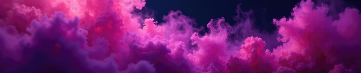 Fototapeta premium Purple and pink misty veil with black background, turbulent, veil