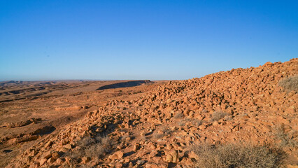 Lo spettacolare Canyon di Djebel Sidi Bouhlel dove sono state girate alcune scene dit Guerre Stellari, nella provincia di Tozeur, Tunisia
