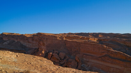 Lo spettacolare Canyon di Djebel Sidi Bouhlel dove sono state girate alcune scene di Star Wars, nella provincia di Tozeur, Tunisia