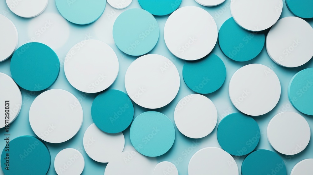 Poster background pattern infographic concept. minimalist circular infographic design elements in teal and 