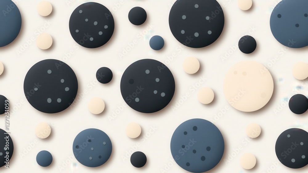 Poster background pattern infographic concept. minimalist dotted pattern in neutral gray tones for clean mo