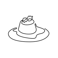one line pudding