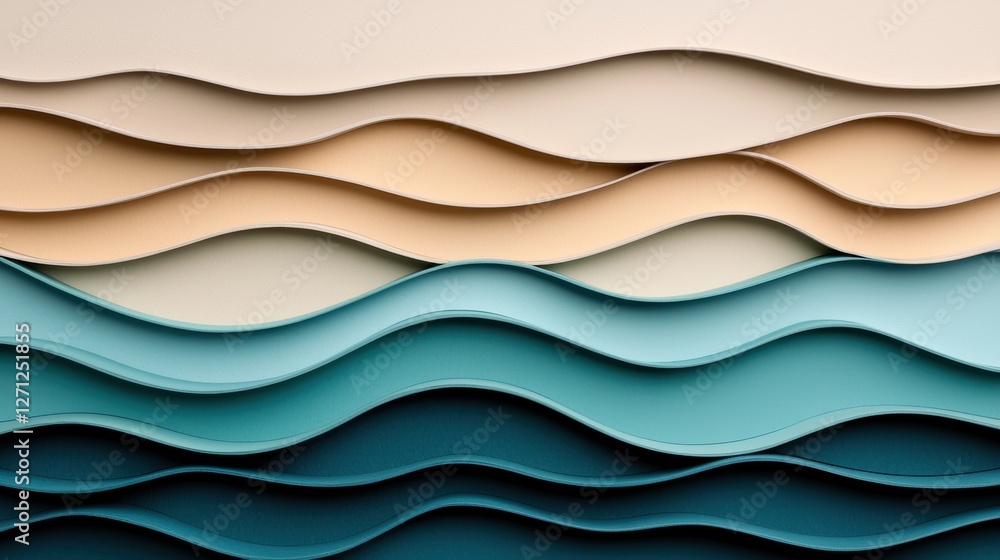 Aufkleber background pattern infographic concept. organic wave pattern with earthy gradient colors for minimal