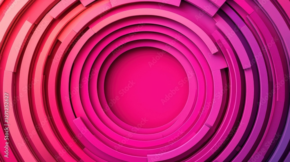 Poster background pattern infographic concept. vibrant concentric circles infographic inspired abstract des