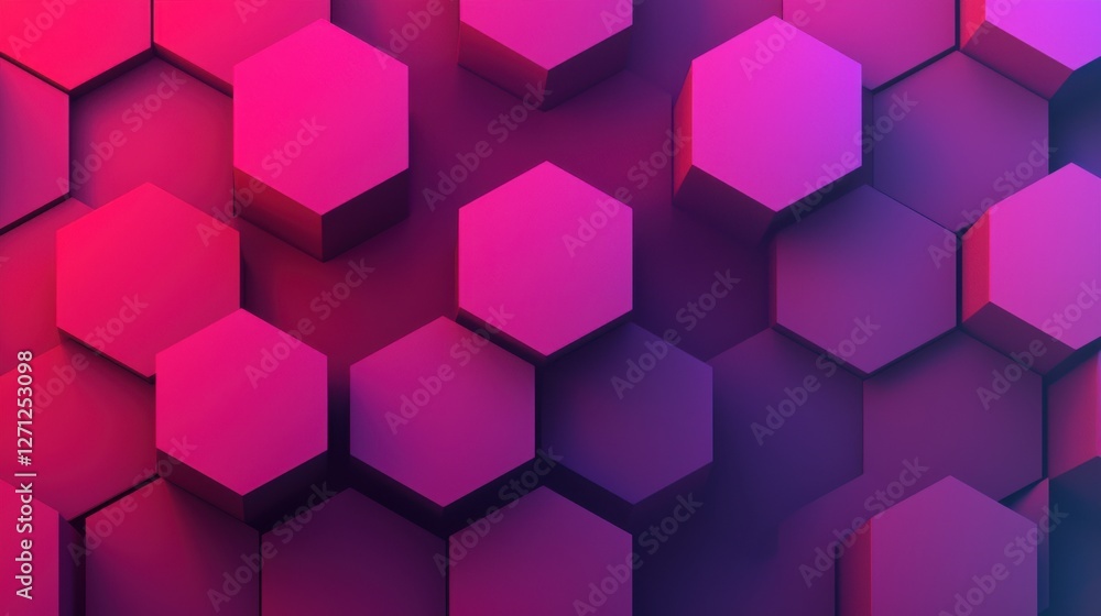 Poster background pattern infographic concept. vibrant geometric isometric cubes seamless gradient pattern 