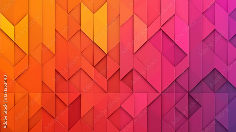 Poster background pattern infographic concept. vibrant geometric triangle pattern with bold gradient tones