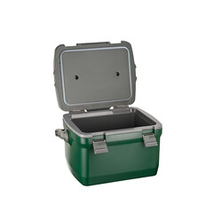 Open cooler isolated on white background    Image created by focus stacking technique for corner to corner sharpness.     