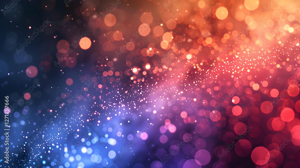 Aufkleber vibrant abstract background with colorful bokeh effect and soft light gradients