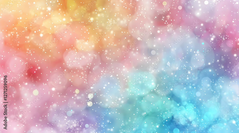 Poster colorful abstract background with soft bokeh lights creating a dreamy atmosphere