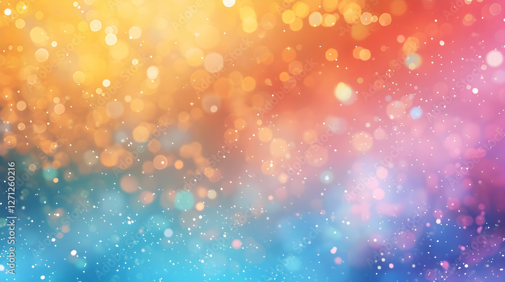 Poster vibrant abstract background with colorful bokeh lights creating a dreamy atmosphere (5)