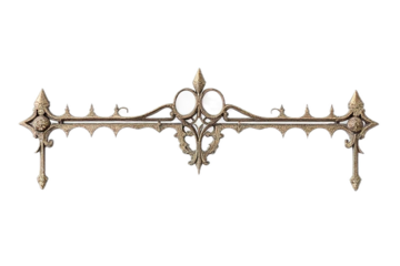 Forged fence with ornament.