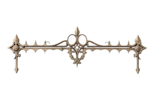 Forged fence with ornament.