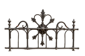 Forged fence with ornament.