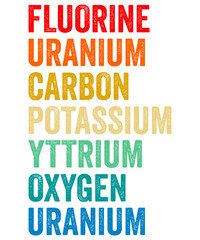 Fluorine Uranium Carbon Potassium Yttrium Oxygen Uranium


