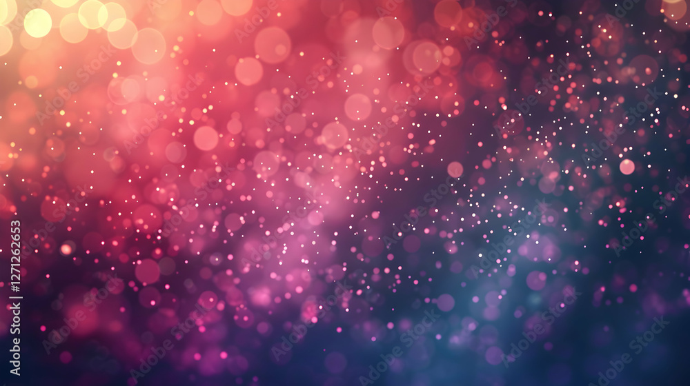 Poster Colorful abstract background with bokeh lights creating a dreamy atmosphere for design use