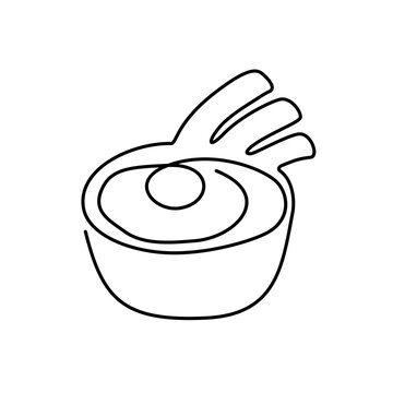 recommend clip art: one line fried egg